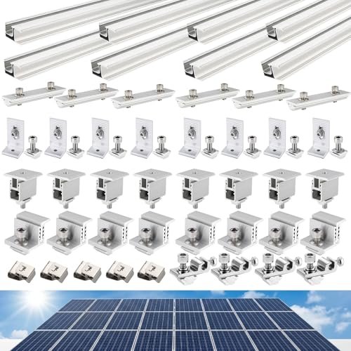 Mindoub Solar Panel Mounting Rail Kit for 5 x 320W...