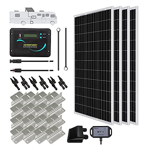 Renogy 400 Watts 12 Volts Monocrystalline Solar RV Kit...