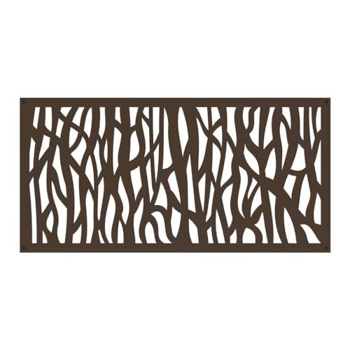 2 ft. x 4 ft. Sprig Umber Decorative Screen Panel