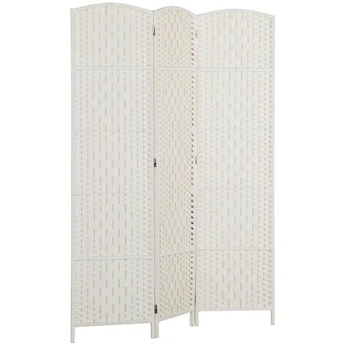 HOMCOM Room Divider 3 Panel, 6FT Tall Folding Privacy...