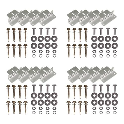 Renogy 4 Sets of Solar Panel Mounting Z Brackets...
