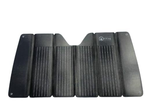 Eving 70W, 20V, 3.25A Solar Panel Sunshade for Car...