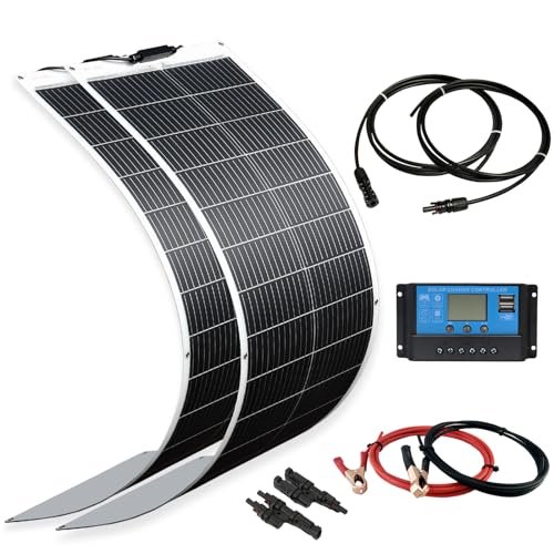 XINPUGUANG Solar Panel 200W 12V Flexible System Kit,2X100W...