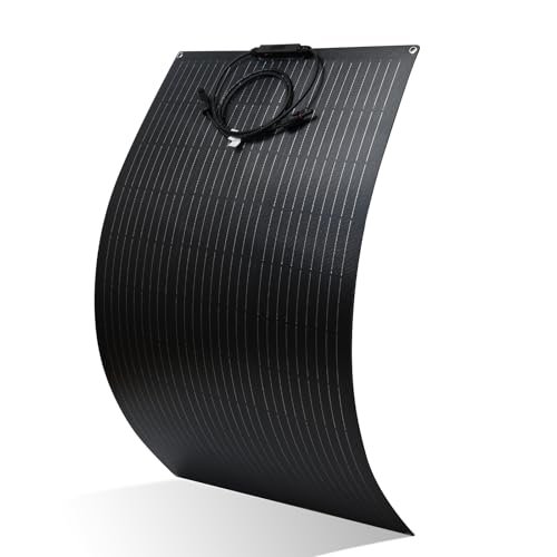 100W 12V Flexible Solar Panel, High Efficiency PERC...