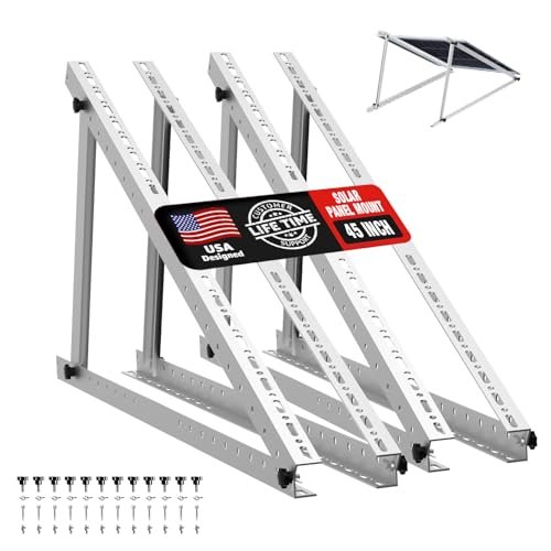 Solar Panel Mount Brackets, 2 Sets 45 inch Adjustable...
