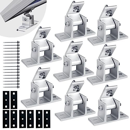 Solar Panel Mounting Brackets, 8PCS Adjustable RV Solar...