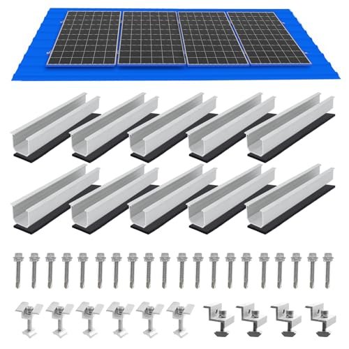 Solar Panel Mounting Brackets, Roof Mount Kit, Rails and...