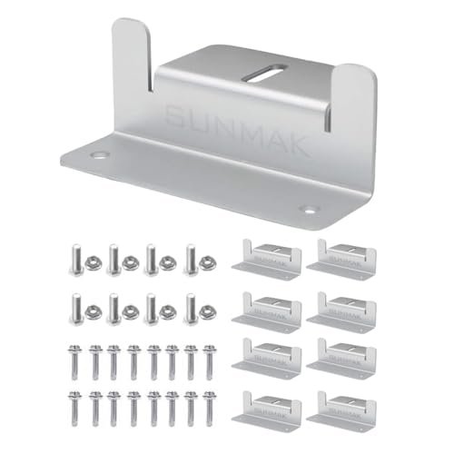 SUNMAK 8 units per set Solar Panel Mounting Z Brackets...