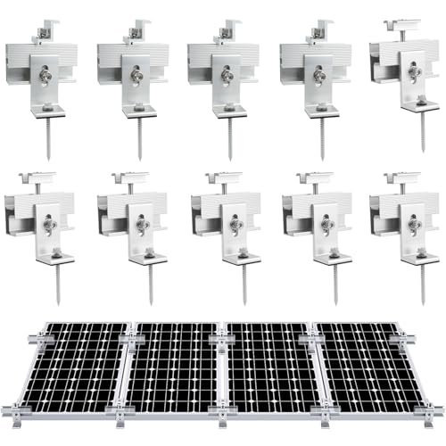 10PCS Solar Panel Mounting Brackets, Solar Panel Mount for...
