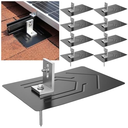 Otoolling 8 Pack Solar Racking Aluminum L Bracket with...