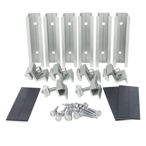 Solar Panel Roof Mounting Kit,Complete 2 Panel Solar Rack...