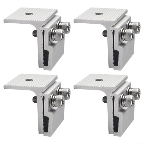 4Pcs Solar Panel Mounting Standing Seam Clamp Aluminum Roof...
