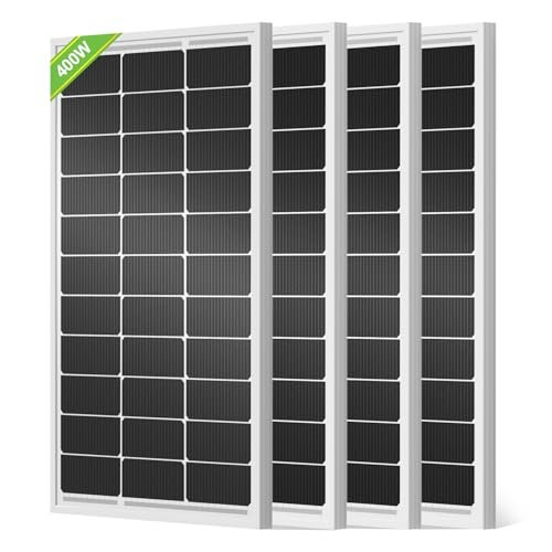 ECO-WORTHY 400W Solar Panels 4pcs 100 Watt 18V...