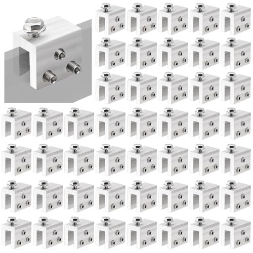 Racewill 48PCS Standing Seam Roof Clamps, Metal Roof Fixing...