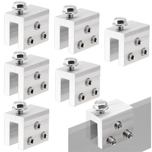 Racewill 6PCS Standing Seam Roof Clamps, Metal Roof Fixing...