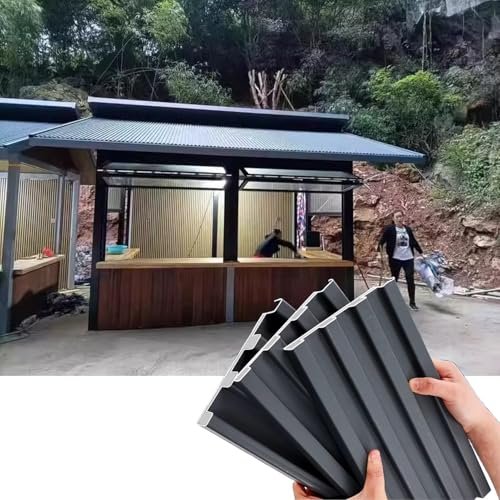 Kunovo Roofing Panels 3 Pcs Metal Awning Covers Board,...