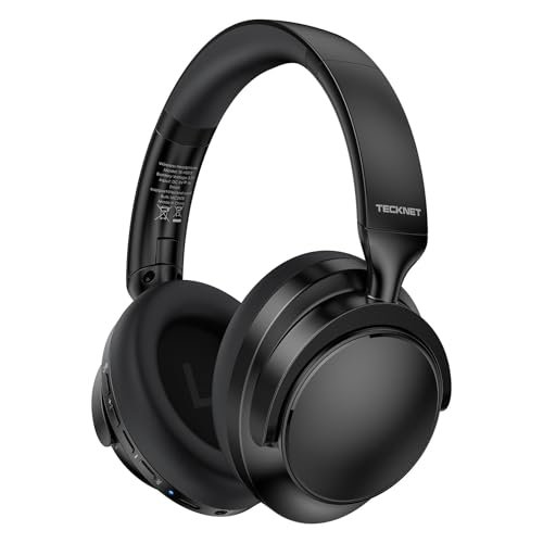TECKNET Noise Cancelling Headphones Wireless & Wired, 70H...