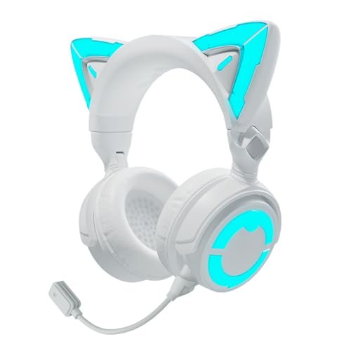 YOWU Cat Ear Headphones 4GS -Wireless Bluetooth Noise...