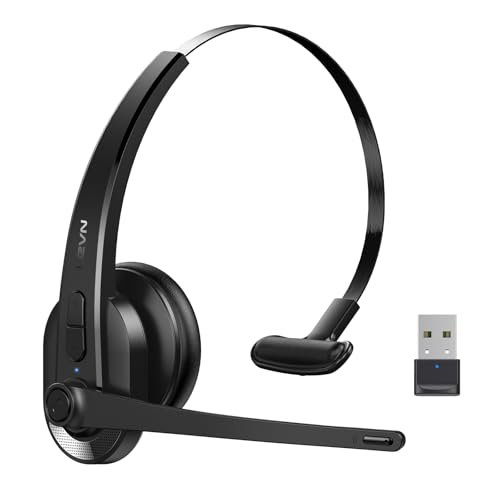 LEVN Wireless Headset with Mic for Work, Bluetooth Headset...