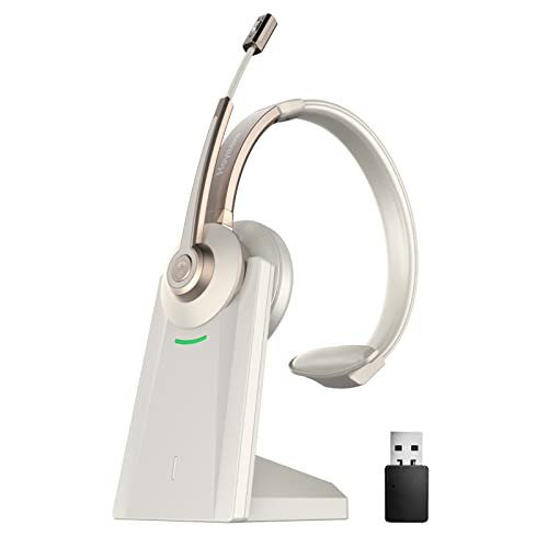 Bluetooth Headset, Wireless Headphones with Microphone...