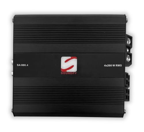 Soundfy 4-Channel Digital Car Audio Amplifier, Compact...