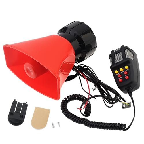 DriSentri Car Siren Horn with Mic PA Speaker System, 7...