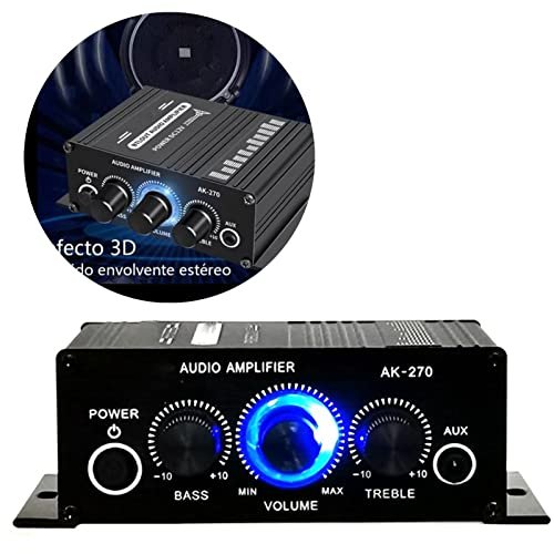 Mini Amplifier Clean Sound Powerful Portable Small Stereo...