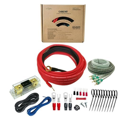 1/0 Gauge Amplifier Wiring Kit, Power Handling Complete...