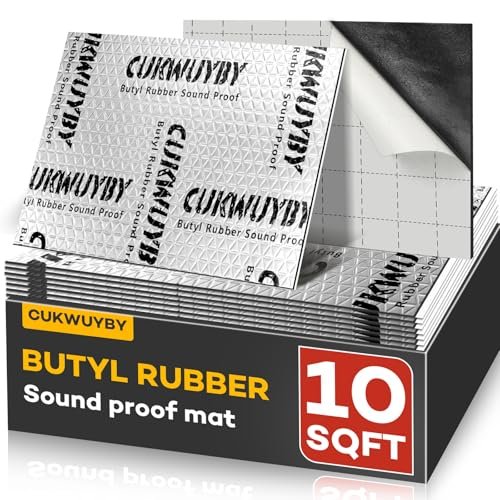 Sound Deading Material for Cars, 80mil (2mm) 10 sqft...