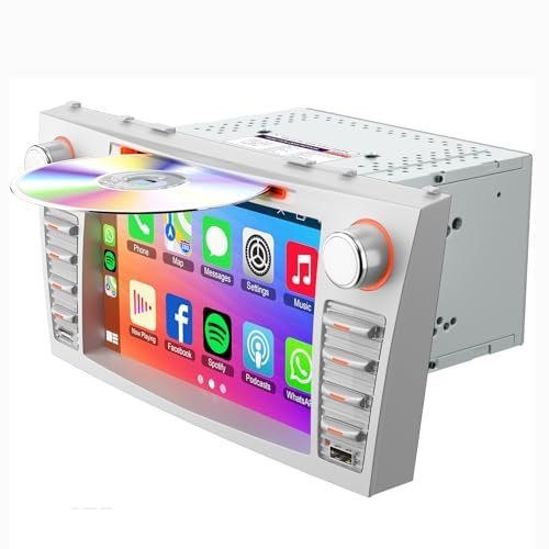 8-Inch Touch Screen Car Stereo with CD/DVD Player for...