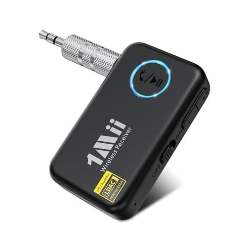 1Mii LDAC Bluetooth Aux Adapter for Car, Wireless Bluetooth...