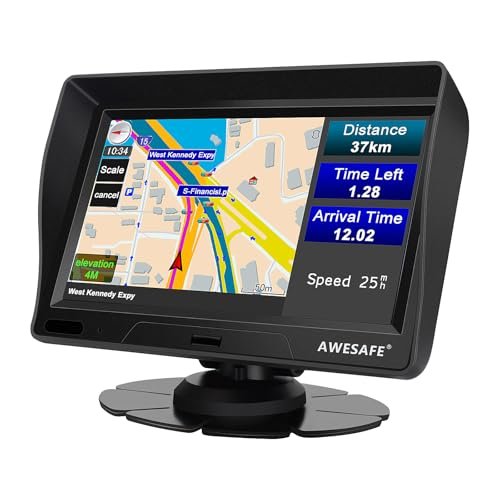 AWESAFE Car GPS Navigation System Latest 2025 Map,7 inch...