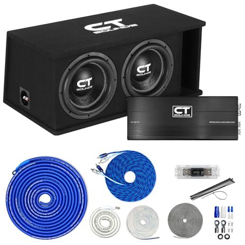 CT Sounds Dual 10” 2600W Complete Bass Package with...