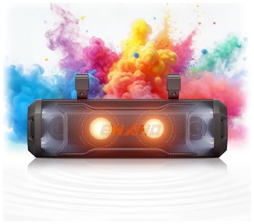 Ehaho 17-Inch UTV Sound Bar, 4-Speaker Bluetooth Golf Cart...