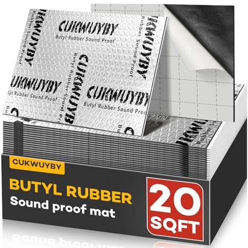 Sound Deading Material for Cars, 80mil (2mm) 20 sqft...