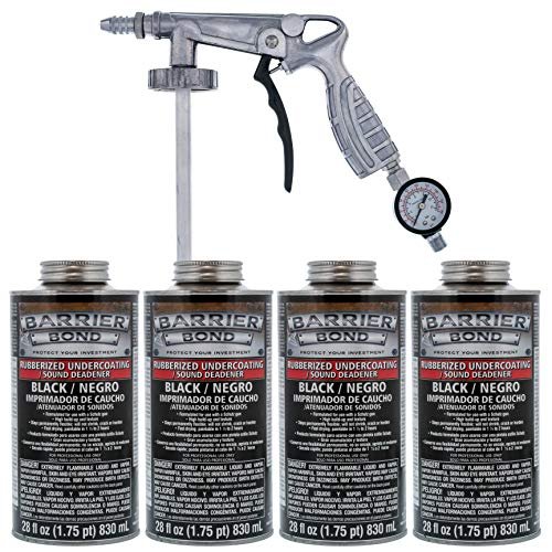 Barrier Bond - Rubberized Undercoating Sound Deadener Kit,...