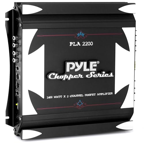 Pyle 2 Channel Car Stereo Amplifier- 1400W Dual Channel...