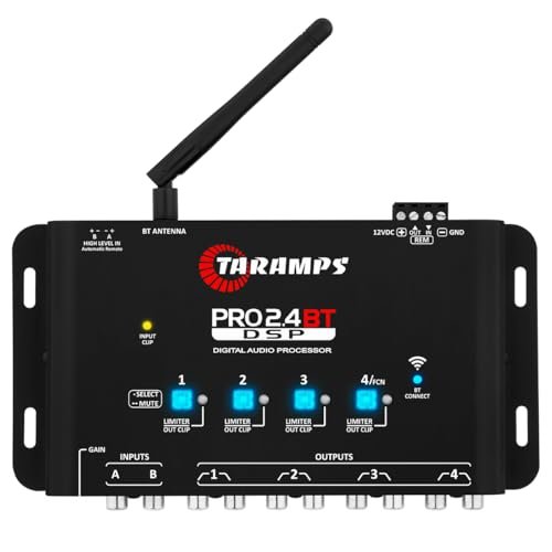 Taramps Pro 2.4 BT Bluetooth DSP Crossover Full, Digital...