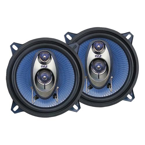 Pyle 5.25” Car Sound Speaker (Pair) - Upgraded Blue Poly...