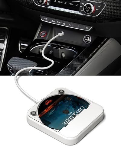 ENVYCLOUD Portable Car CD Player with USB/AUX Port,External...
