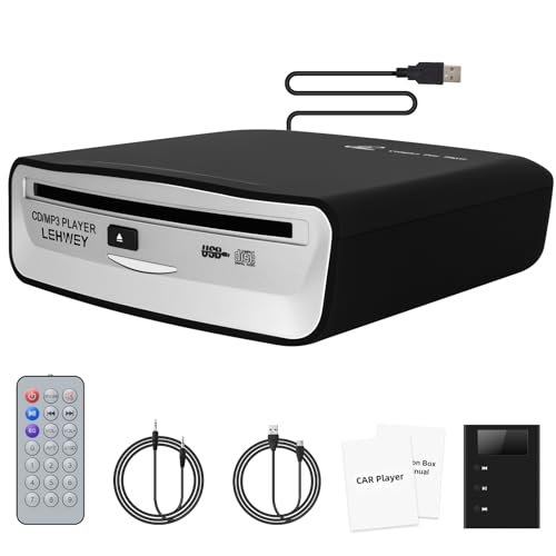 Lehwey USB CD Player for Car, External Car Cd Players...