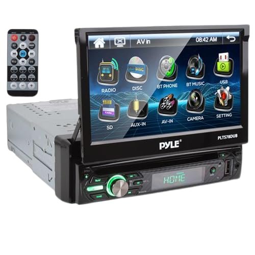 Pyle Single DIN Head Unit Receiver - In-Dash Car Stereo...