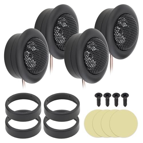 DriSentri Car Tweeters, 4pcs 800W T-120 Dome Tweeter...