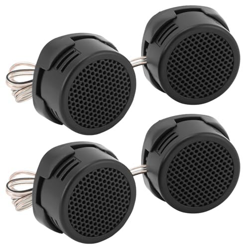 QWORK 2 Pairs High-Power Neodymium Silk Dome Tweeter Set...