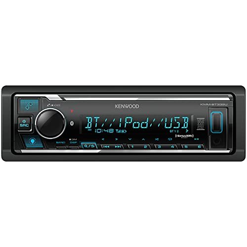 KENWOOD KMM-BT332U Bluetooth Single DIN Car Stereo with USB...