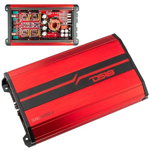 DS18 SXE-1200.4/RD Car Amplifier Stereo Full-Range Class...