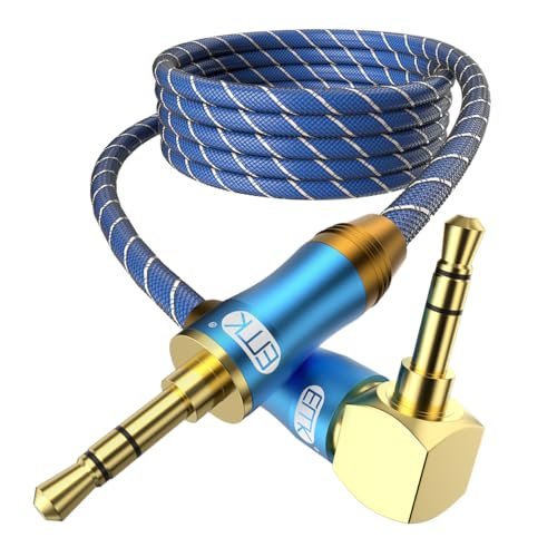 EMK 90 Degree Right Angle Aux Cable - [24K...
