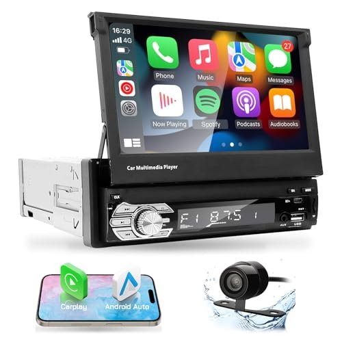 EZoneTronics Type-C&USB Single-Din-Carplay&...