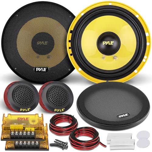 Pyle 2 Way Custom Component Speaker System - 6.5” 400...