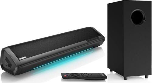 Saiyin Sound Bars for TV with Subwoofer, 2.1 Deep Bass...